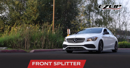 EZ Lip Front Splitter 1-inch Spoiler Bumper Body Kit Wing Trim for Volvo & Saab - Video 1 of 1