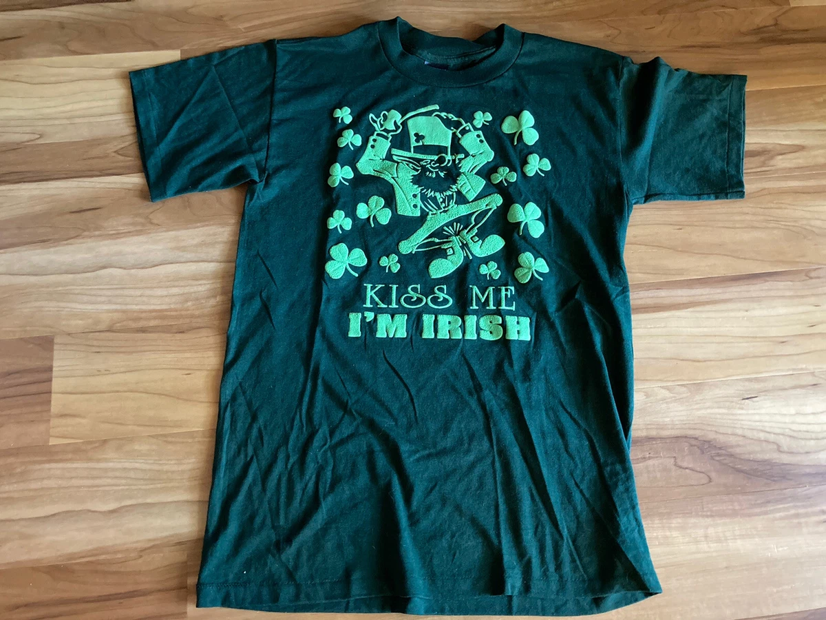 Vintage St. Patrick's T-shirt 80s Kiss Me Im Irish Patty