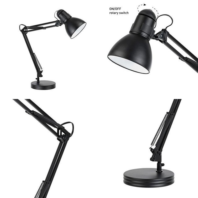 Globe Electric 35 Heavy Base Architect Spring Balanced Swing Arm Globe Electric 35 Heavy Base Architect Spring Balanced Swing Arm Desk Lamp