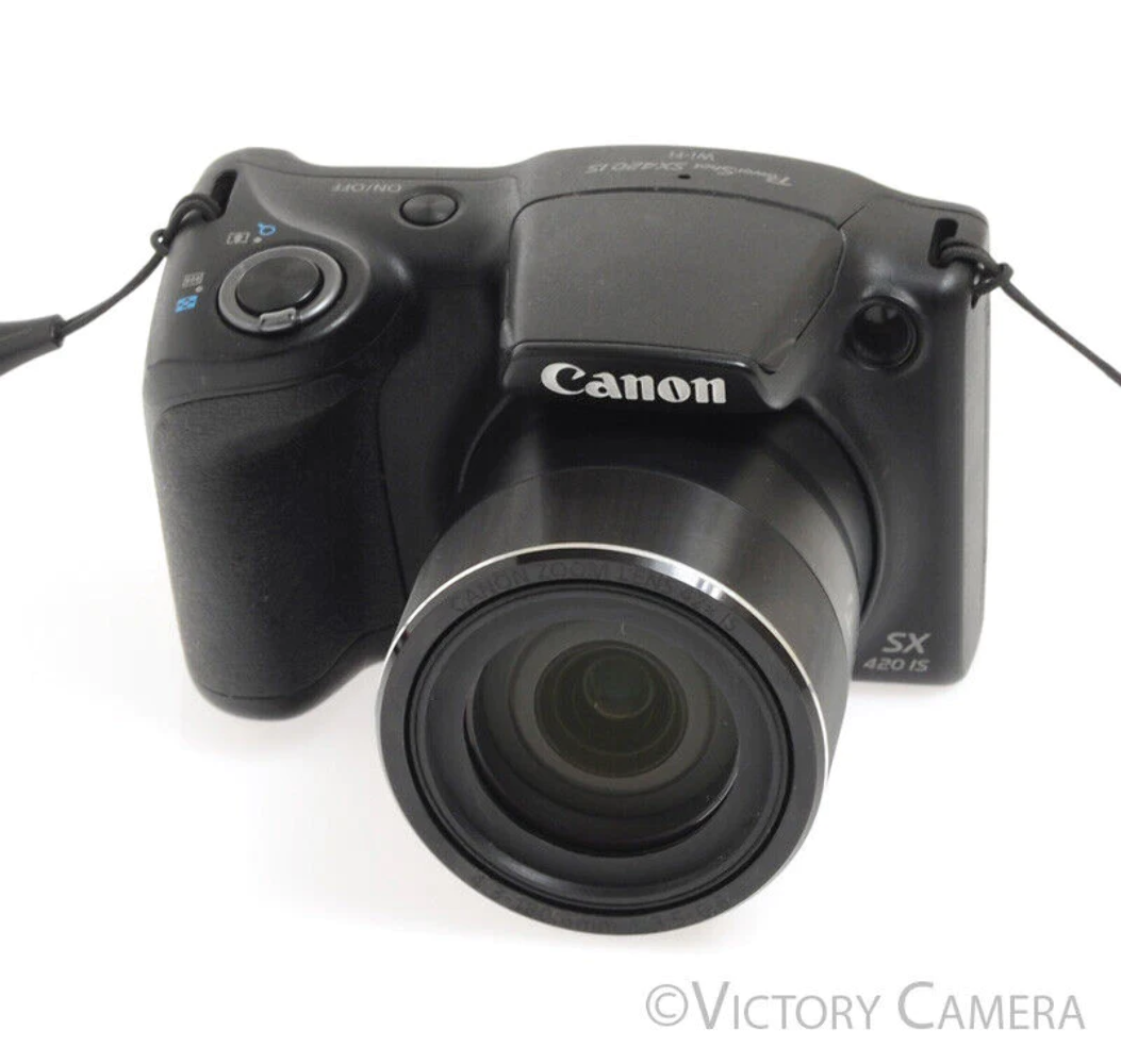 Canon PowerShot SX420 IS SX420IS Black 20MP Digital Camera | eBay