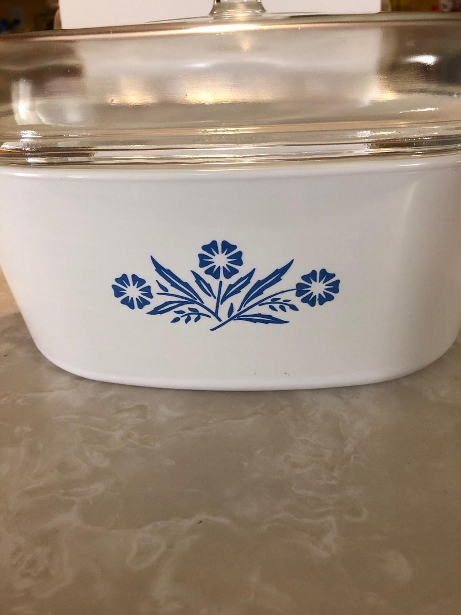 Vintage Corning Ware Blue Cornflower Large 5 L A-5-B Casserole