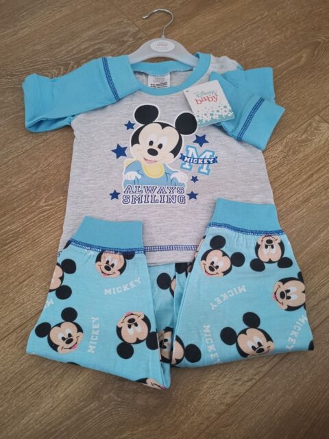 9-12 months Baby Mickey mickeyMouse Disney Pyjamas Pjs Boys baby