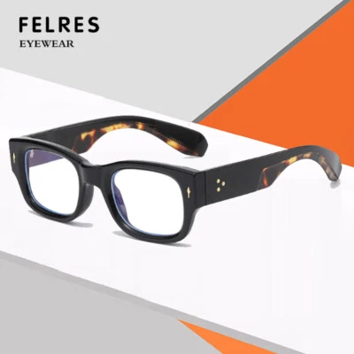 FELRES Men Women Square Anti Blue Light Reading Glasses Retro Full Frame Glasses New