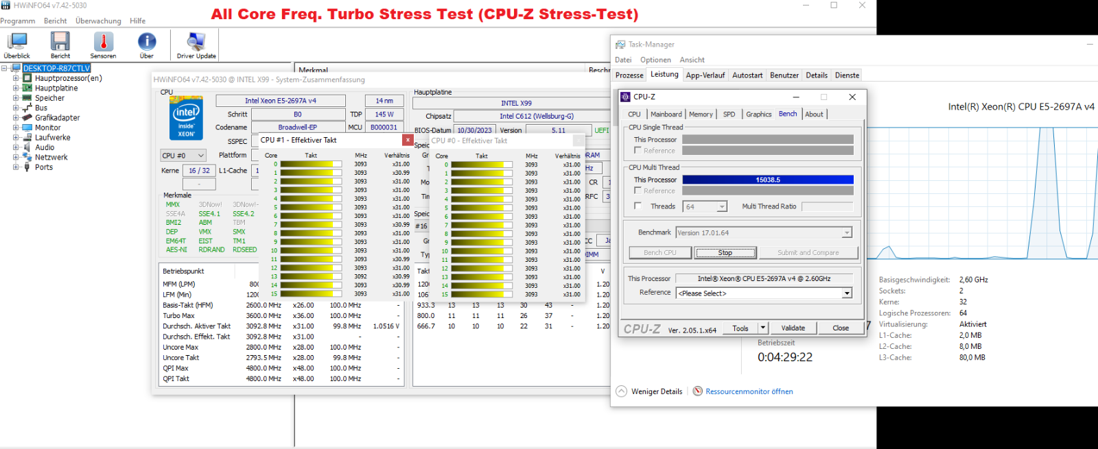 Supermicro 1U NVME Boot 2x 2697AV4 besser als 2696v3 3,6GHz 128GB
