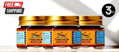Tiger Balm Red Ointment 19.4g   Pack of 3   Warm Relief for Muscle Pain