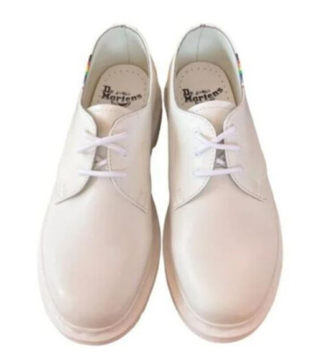 NEW Dr. Martens 1461 Pride Oxford Smooth White Rainbow Shoes  display picture 1
