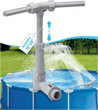 Pool Waterfall Fountain Sprinkler Dual Spray Aerator for Above/In-Ground Pool