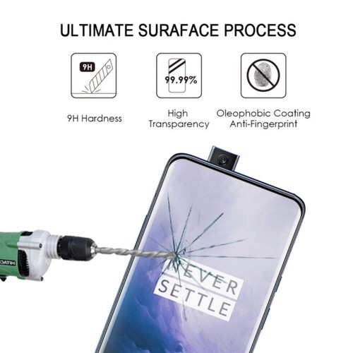 Folia ze szkła hartowanego 9H z zakrzywioną krawędzią do OnePlus 7 Pro - Zdjęcie 6 z 8