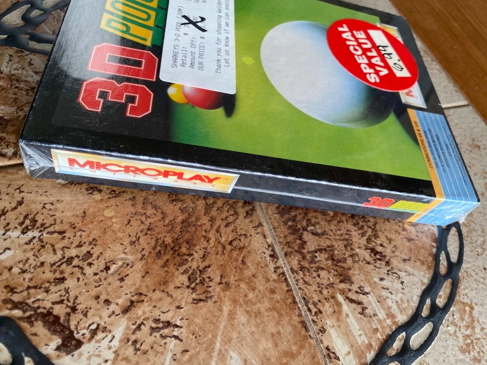 1991 3D Pool by Microplay -  Commodore 64 Vintage Computer Game  - Image 3 of 4