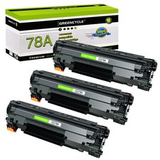 3PK CE278A 78A Ink Toner Compatible with HP LaserJet P1606dn M1536dnf MFP Black