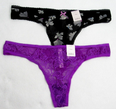 Auden Women's Thong 2 Pack Variety Size XL (16)