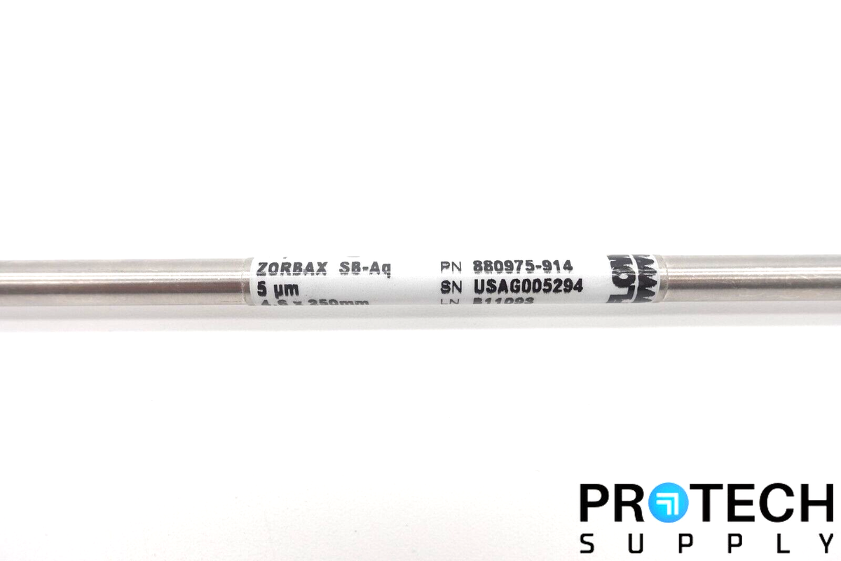 Agilent ZORBAX SB-Aq 5µm 4.6 x 250mm 880975-914 HPLC Column Agilent ZORBAX SB-Aq 5µm 4.6 x 250mm 880975-914 HPLC Column