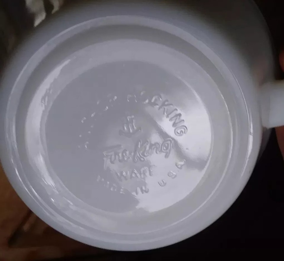 Anchor Hocking Fire King Milk Glass Candle Glow Chili Oven Bowl 5" W