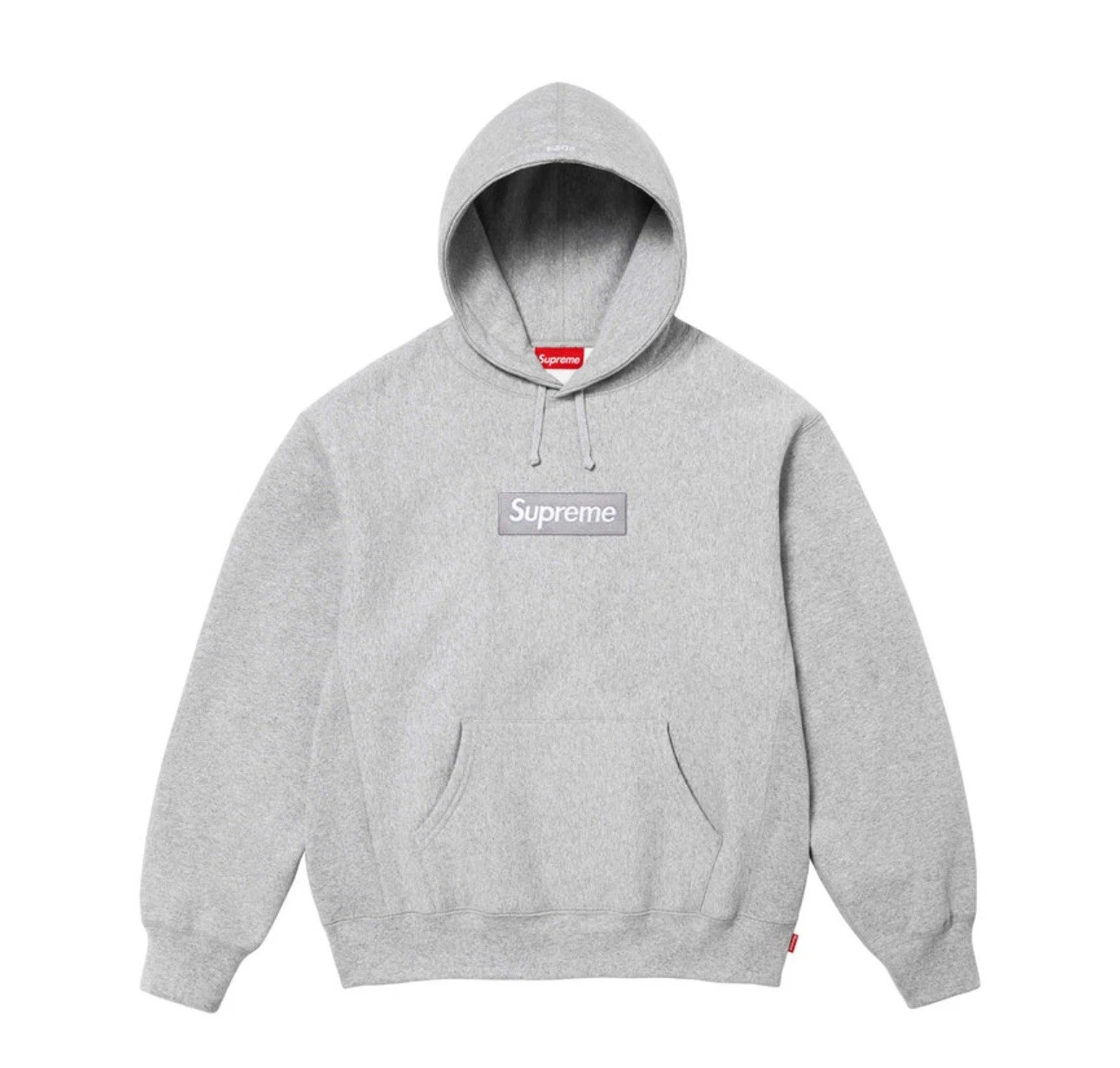 Sweat à capuche gris logo Supreme Box (FW24)   Taille L   Trusted Seller ✨