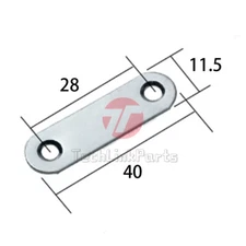 1PCS NEW 40mm Length Metal Repair Mending Flat Fixing Plate Bracket Support /TP