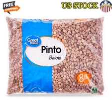 8lb Dried Pinto Beans High Fiber Protein Gluten Free Versatile Cooking New