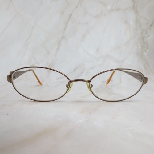 Bulova Eyeglasses Frame SPOKANE Caramel Women's Metal Full Rim Oval 50-17-135