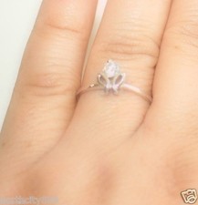 Womens Ring 925 Sterling Silver CZ