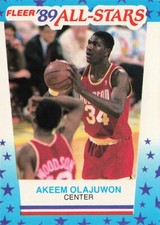Akeem Olajuwon Fleer 1989 All-Stars Basketball Sticker #2
