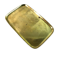 MID CENTURY Messing 50er 60er Tablett  Schale 23,5 x 15,5 cm Teetablett