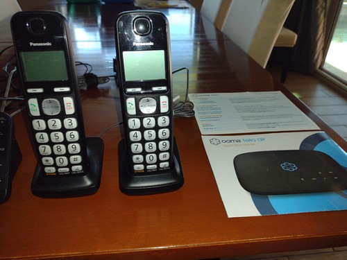 Ooma Telo Free Home Phone Service VoIP Phone - Black, Used + Three Phones - Afbeelding 5 van 7