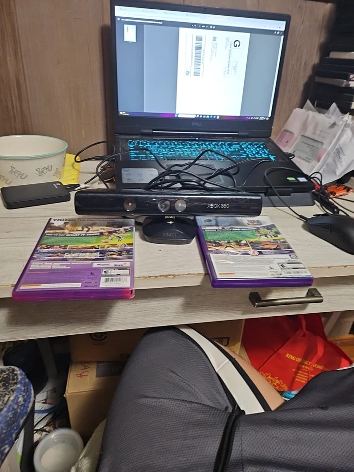 Microsoft Xbox 360 Kinect Camera Sensor w/ Kinect Sports And Kinect Adventures - Image 2 of 4