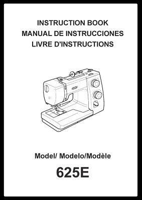 Janome Sewist 625E Instruction Manual: 93 Pages Coil Bound