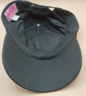 Pink Cookie Womens Black Pink Hat Cap Casual Outdoors Lightweight Adjustable Pink Cookie HAT Black Embroidered Rose SNAPBACK Baseball Cap  main image 4
