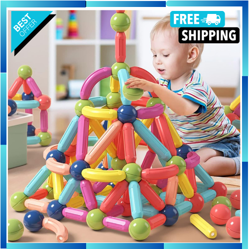Magnetic Building Blocks for Kids Ages 4-8 STEM Construction Toys for Boys and