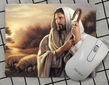 Jesus Christ God Christian Christianity Holy Cross Non-Slip Mousepad 7.1 x 8.7"