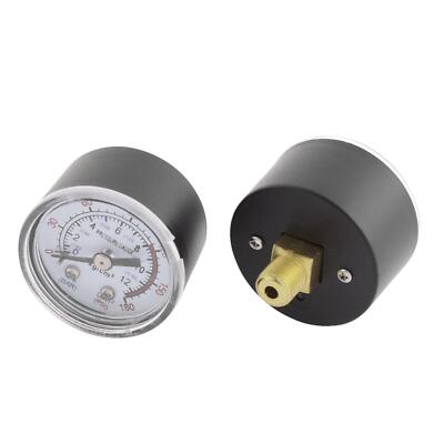 1/8 BSP Außengewinde 0-180PSI 0-12Kg /cm2 Kompressor Manometer 2 Stück