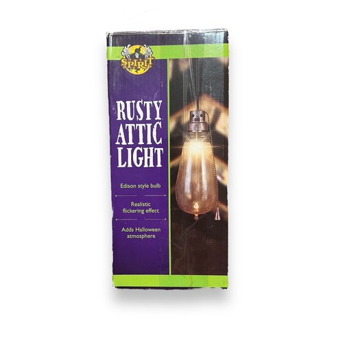 Spirit Halloween Rusty Attic Flickering Large Edison Bulb Light Tested