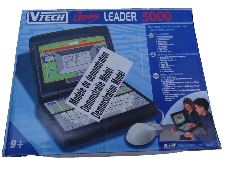 Genius Leader 5000 Lerncomputer Kinder Schule Computer 90er VTech wie NEU OVP