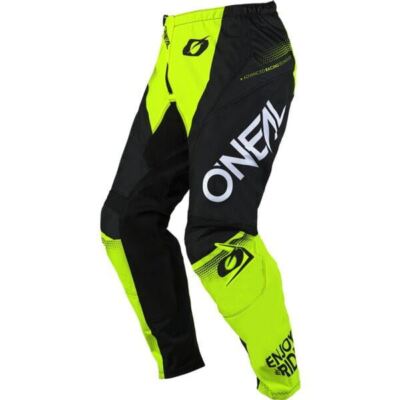O'Neal 2025 Motocross Pants Element Racewear Black Neon Yellow MX Off Road  Quad UK
