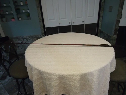 VINTAGE GARCIA 5 1/2 FT STIFF ACTION 1 PC CASTING ROD 8327-A ( missing guides) #