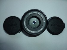 Obiettivo Canon FD 50mm F 1:2 con 2 tappi