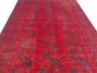Rare Hand Knotted Antique Afghan Turkmen Felpah Wool Area Rug 11.5 x 8.0 Ft — photo 7