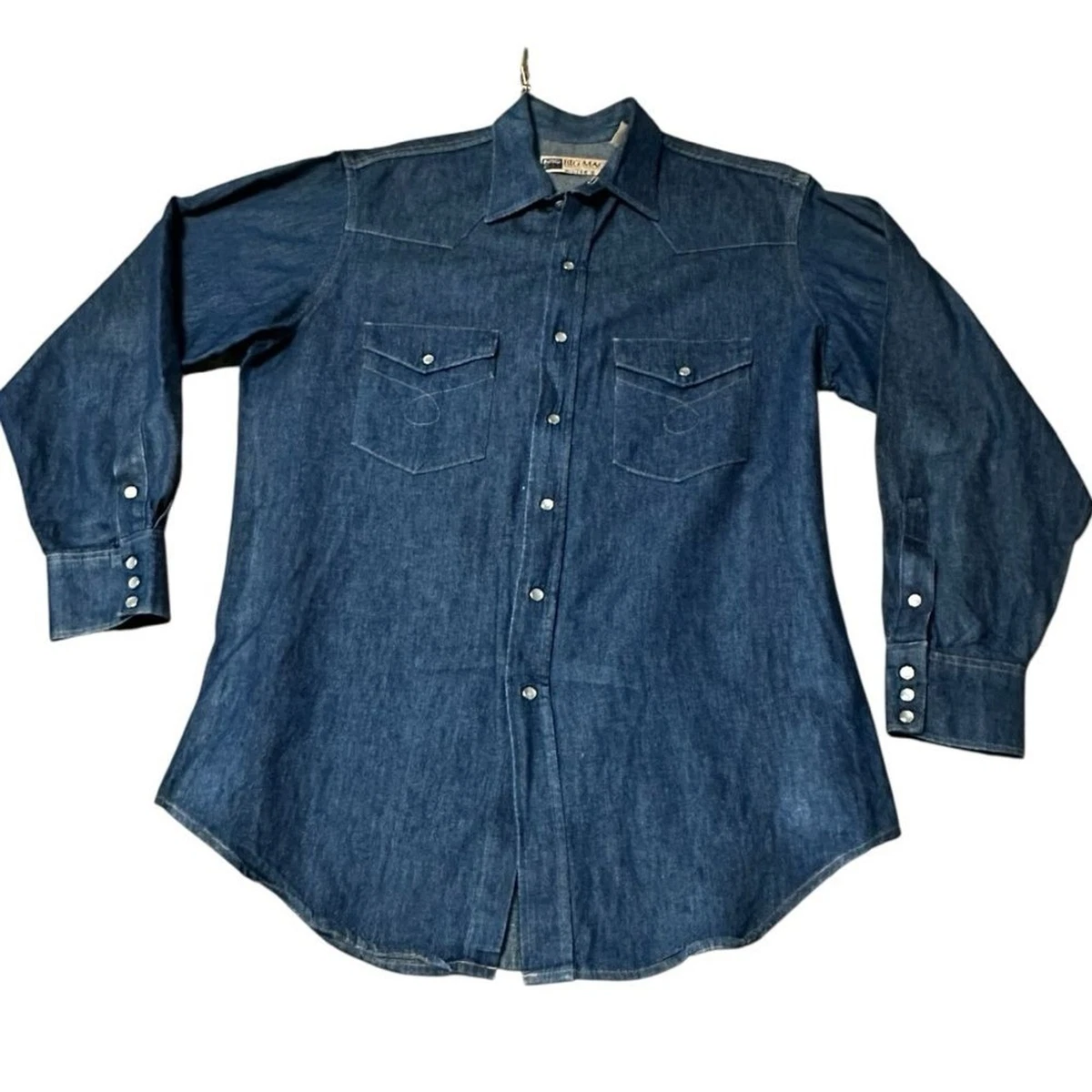 Big Mac Denim Casual Button-Down Shirts for Men for sale | eBay