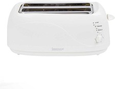4-Slice Toaster with 2 Long Slots, Adjustable Browning, Defrost & Reheat