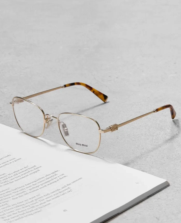 Nuevas gafas Miu Miu 2025 auténticas MU 50WV ZVN-1O1 Rx marco auténtico S Foto 2 de 4