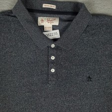 Penguin Polo Shirt Mens Size 2XL Blue Casual Short Sleeve Adult