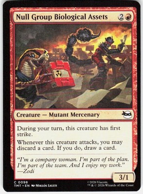 Null Group Biological Assets 98 Teenage Mutant Ninja Turtles Magic the Gathering