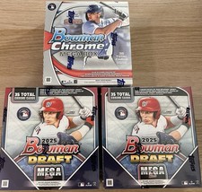 2025 Bowman Chrome Mega Box Lot - Draft & Bowman Chrome Factory Sealed