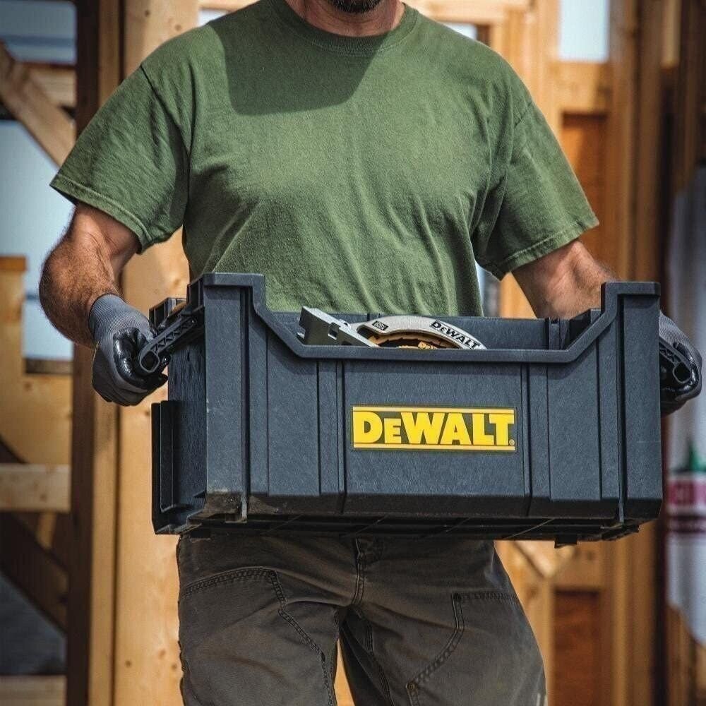 DEWALT DWST08202 Toughsystem Tool Organizer with Clear Lid for