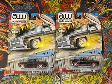 Auto World Premium Series House Cars Unicon 83 Chevy Silverado Black Set/Lot X2