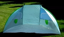 Nantucket Beach Hut Easy Setup Beach Tent SPF 50+  Provides Shelter Hut EUC