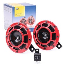 Hella Stark Sound - 109.23.37 - Red Set 12 V Highlow Frequency Hella Super Ton