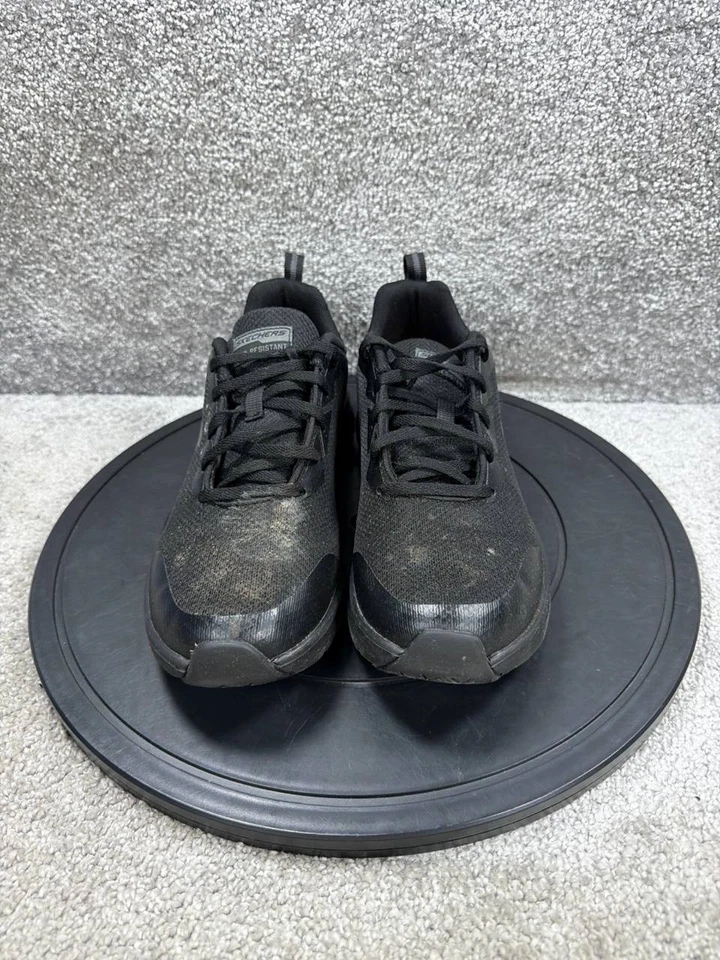 Skechers Shoes Women Size 10 Arch Fit Slip Resistant Soft Toe Work Black Textile - Image 2 of 4