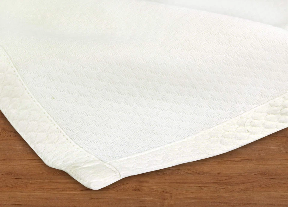 Manta de algodón suave - Felpa Francesa Matelassé Diamante - Térmica Todo Se... Foto 2 de 4