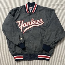 Chaqueta De Colección Majestic Yankees MLB Hecha en Corea Etiquetada Mediana, Pero Pequeña